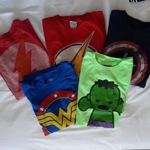 Superhero Shirts - Bundle of 5